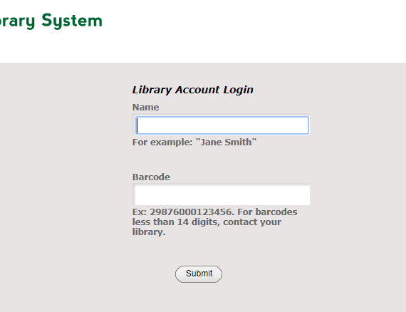 MILS Library Account Login