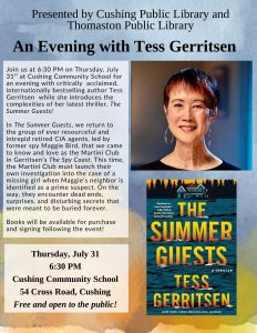 Tess Gerritsen Author Talk