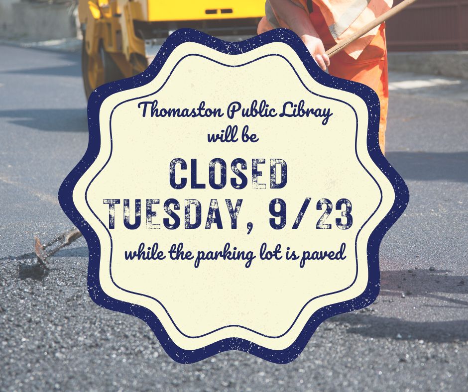 TPL Closed 9/23 for Paving
