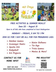 40 Days of Summer Flyer with QR Code
