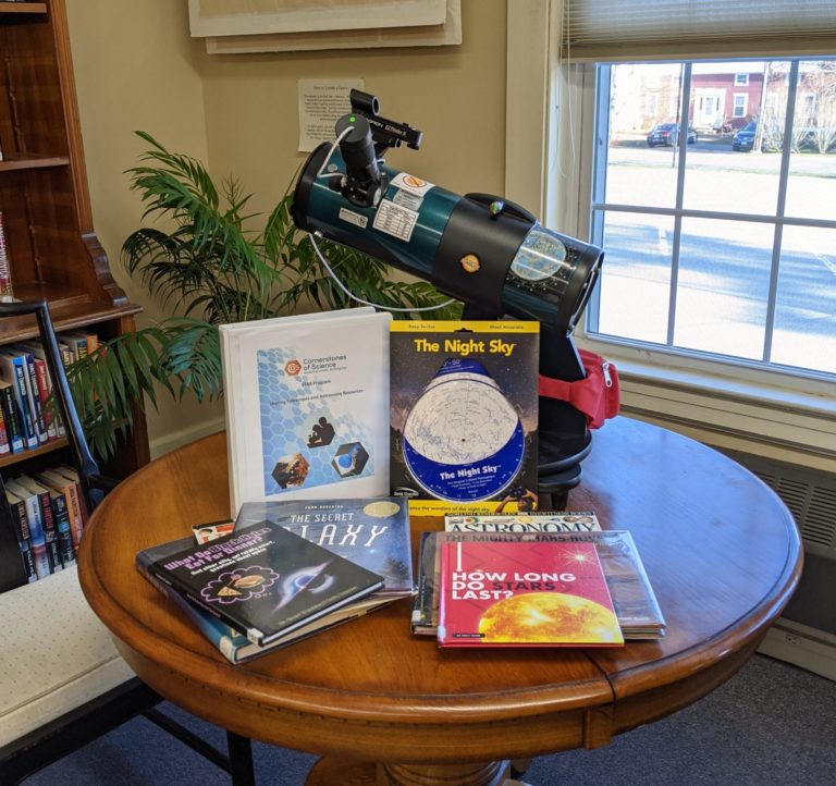 Astronomy Discover Kit Books, Planisphere, & Telescope
