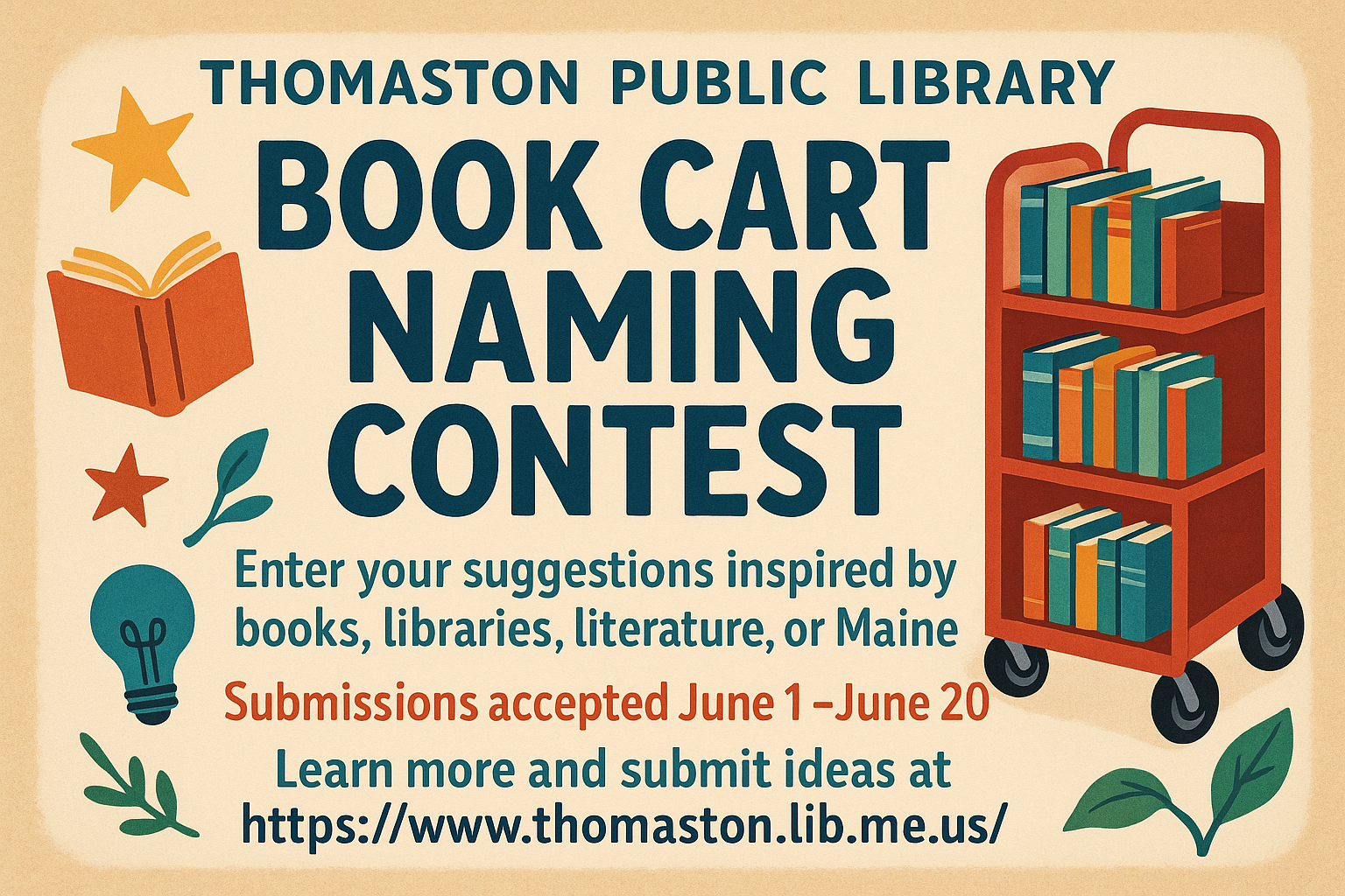 Book Cart Naming Contest!