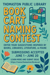 Book Cart Naming Contest poster