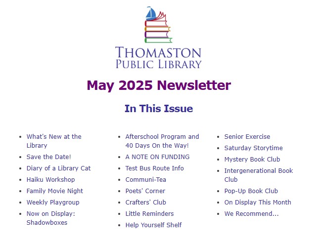 May 2025 Newsletter