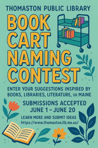 Book Cart Naming Contest poster