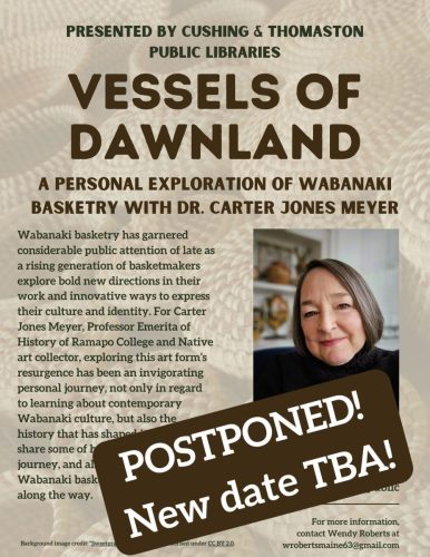 Vessels of Dawnland Flyer - Postponed from January 25, new date TBA